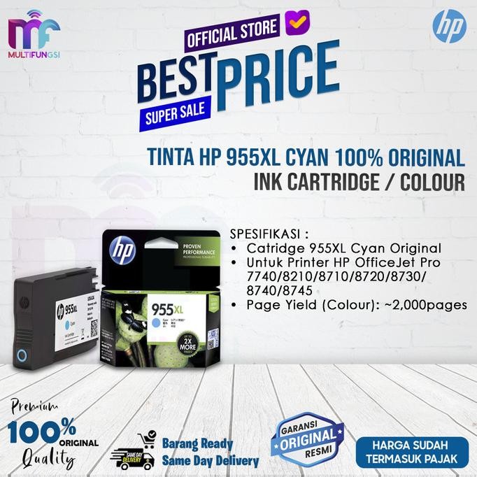 

Tinta HP 955XL Cyan 100% Original Ink Cartridge / Colour / Color