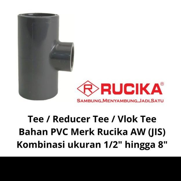 Ready Tee T Verlop Tee Vlok Tee T 3" X 2" Inch Pvc Rucika Aw