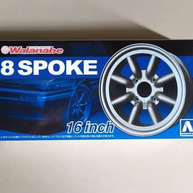 Aoshima 1/24 Velg Watanabe 8 Spoke 16inch