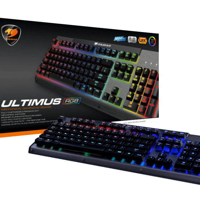 Cougar ULTIMUS RGB Keyboard Mekanik Full-size Putih