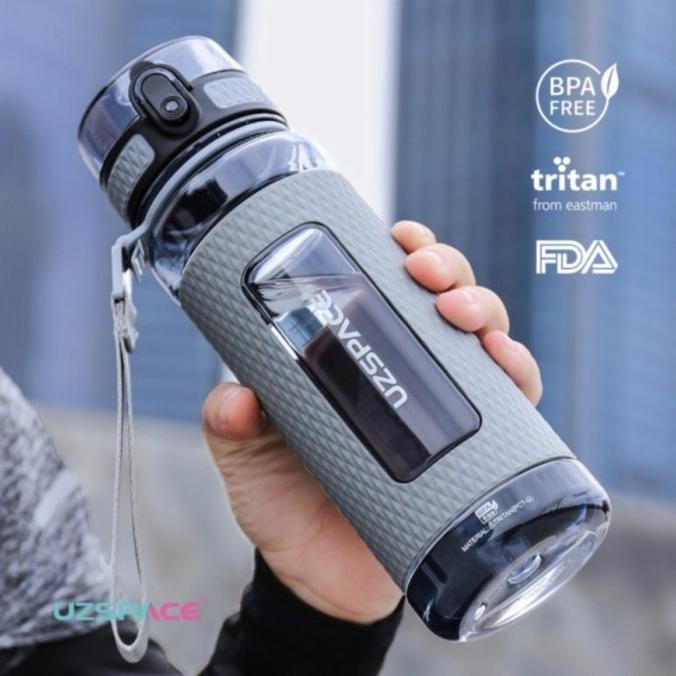 UZSPACE 5032 BOTOL MINUM OLAHRAGA BESAR 1.5 LITER USA TRITAN BOTOL MINUM TUMBLER KANTOR DEWASA TAHAN
