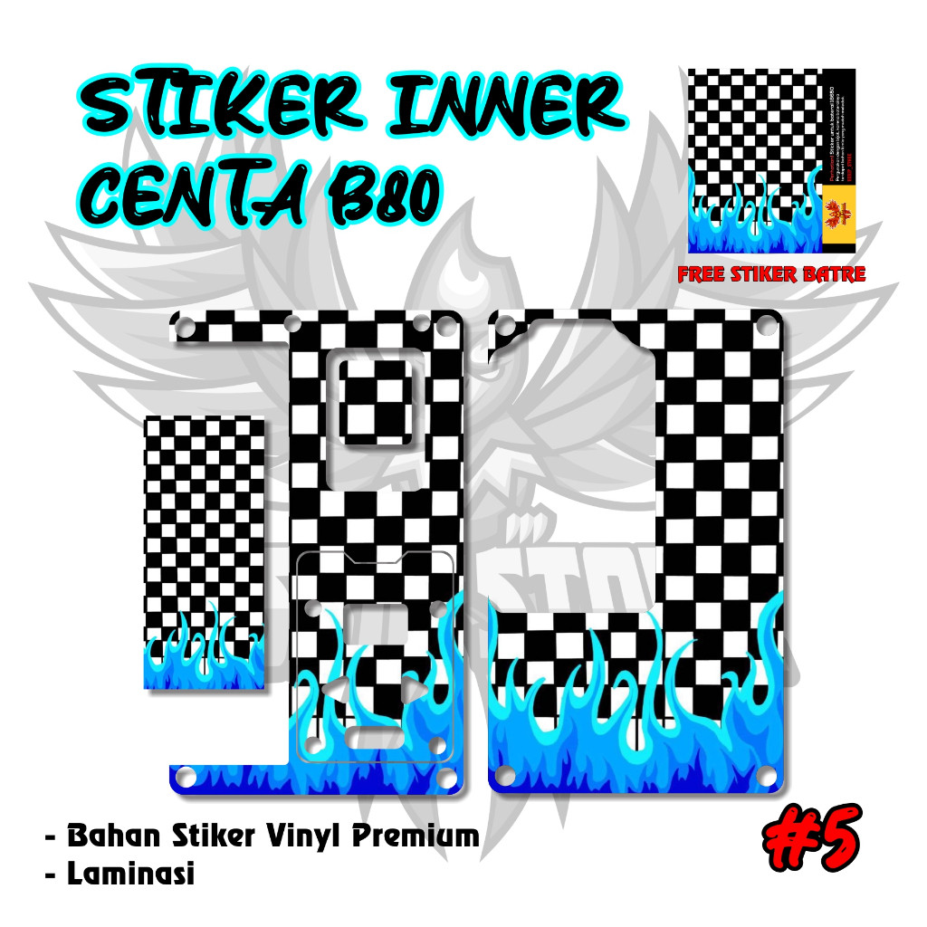 

Stiker Centa B80 Part 4 Casing/Case Skin Wrap CUSTOM - Premium Quality