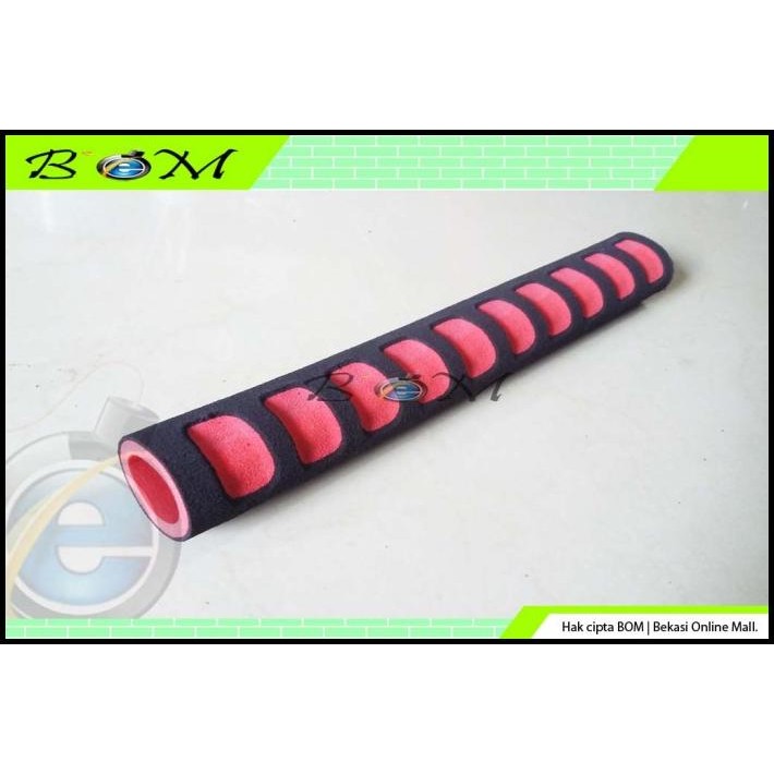 TERMURAH HANDGRIP HANDFAT BUSA STANG SETANG SEPEDA MOTOR HITAM MERAH !!!!!!