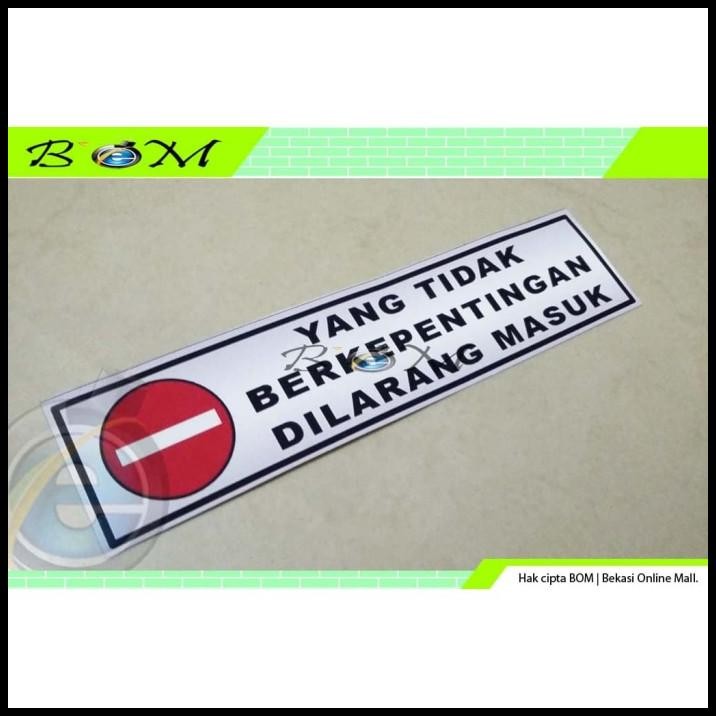 

BEST DEAL STIKER STICKER YANG TIDAK BERKEPENTINGAN DILARANG MASUK !!