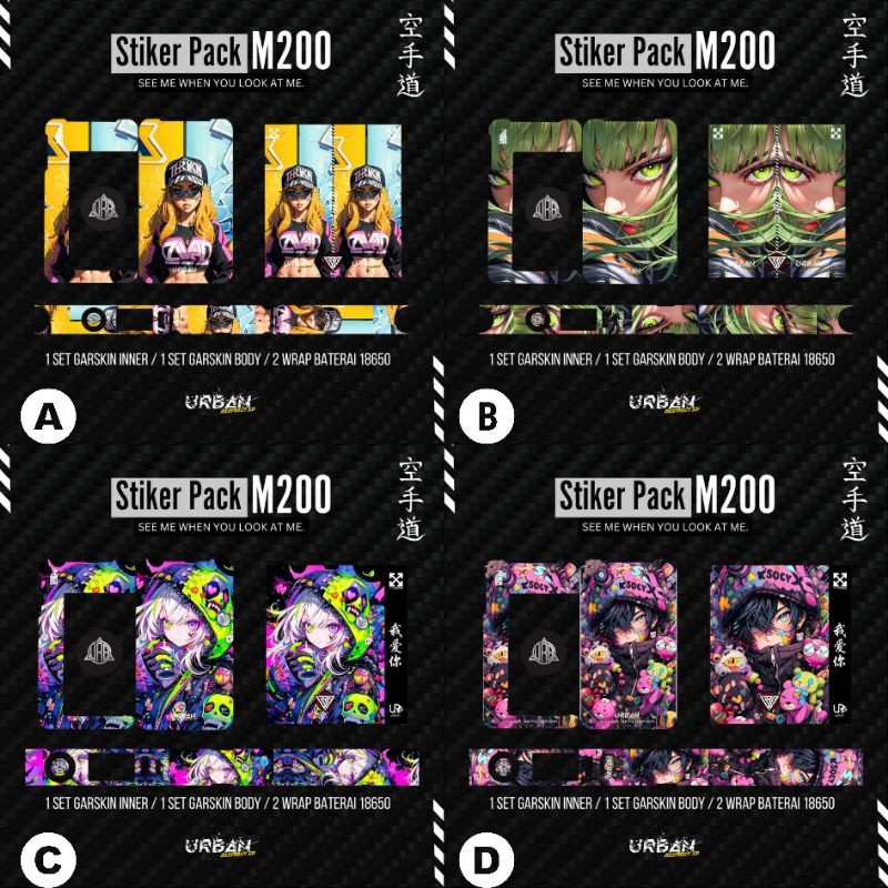 

Stiker Pack Dekorasi M 200 M200 Series Limited Casing/Case Skin Wrap CUSTOM - Premium Quality