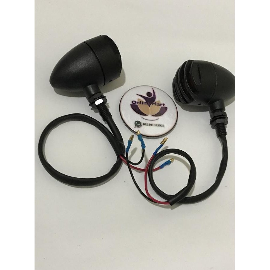 Berkualitas lampu sen teralis hitam variasi rx king scoopy vixion byson motor clas