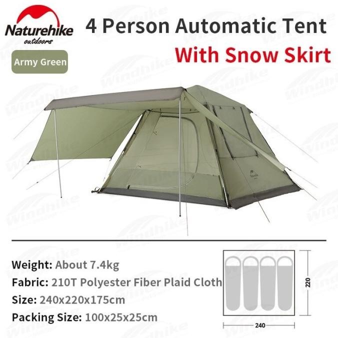 Tenda Automatic Ango 4 Naturehike Nh21Zp010