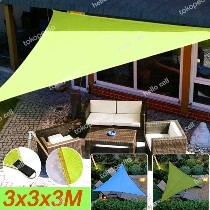 Tenda Kanopi Bentuk Segitiga Bahan Kain Untuk Camping/Taman/Outdoor