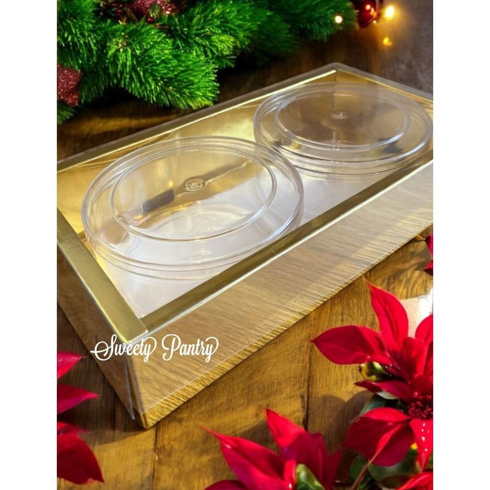 

CR - GOLDIE - Dus Kue Cake Box toples Natal Kemasan Kue Christmas TERLARIS