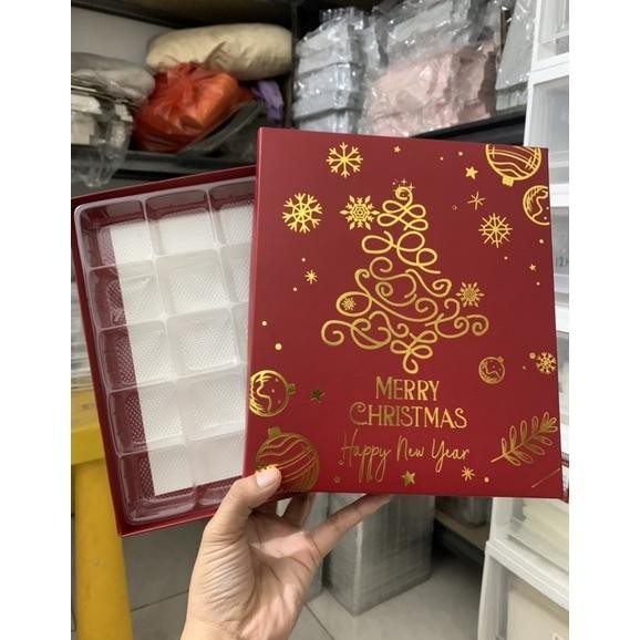 

CR - Tipe 1 Christmas Edition Packaging Box / Tempat Penyimpanan Kue / Kotak Nastar / Box Nastar Putri Salju Kue Kering / Box Packaging Edisi Natal / Kotak Packaging MIKA 30 / 20 Holes TERLARIS