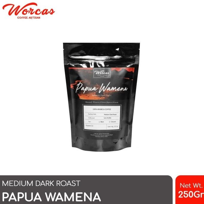 

Worcas Arabica Coffee Papua Wamena 250 Gram | Medium Dark Roast