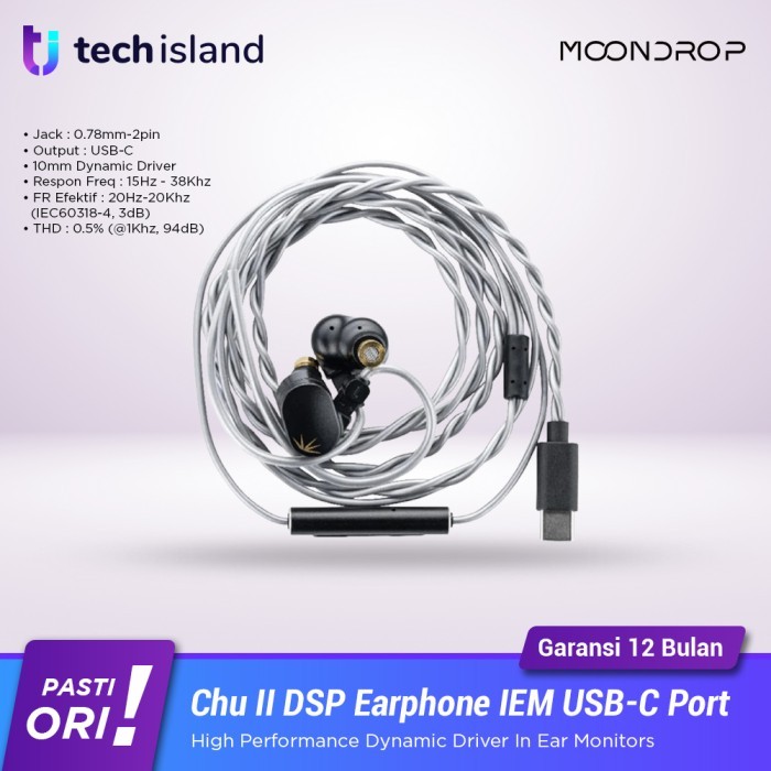 Moondrop Chu 2 / Chu2 / Chu II DSP In Ear Monitors USB-C IEM Earphone