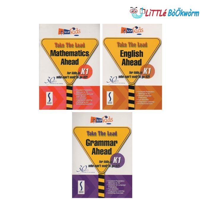 

READY TAKE THE LEAD AHEAD Q- MATHS, ENGLISH AND GRAMMAR SERIES FOR K1