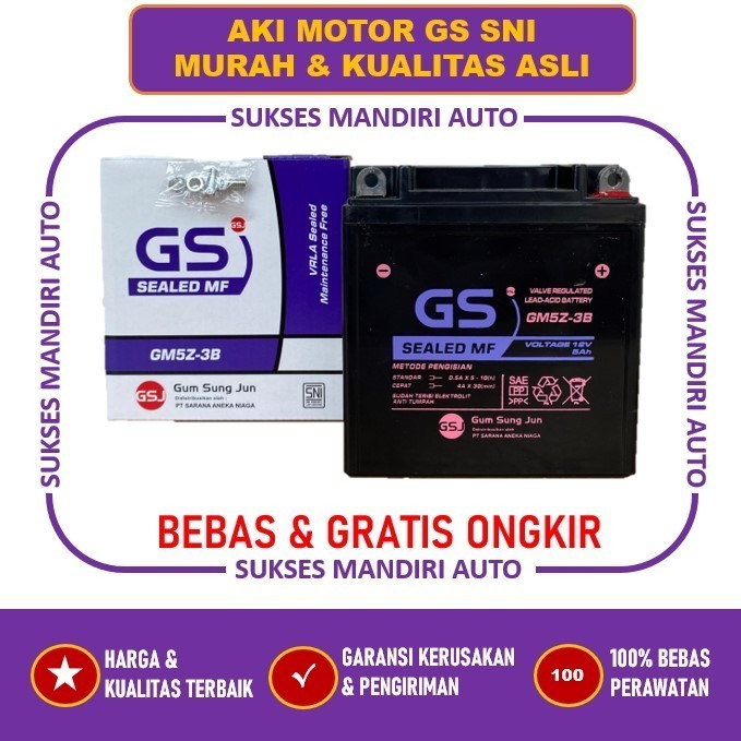 Aki Motor Yamaha Jupiter Jupiter Z Lama , Jupiter MX Lama GM5Z-3B