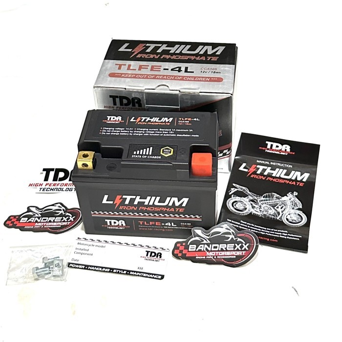 Aki Motor TDR Lithium Iron Phospate Battery TLFE-4L Mio Beat Scoopy
