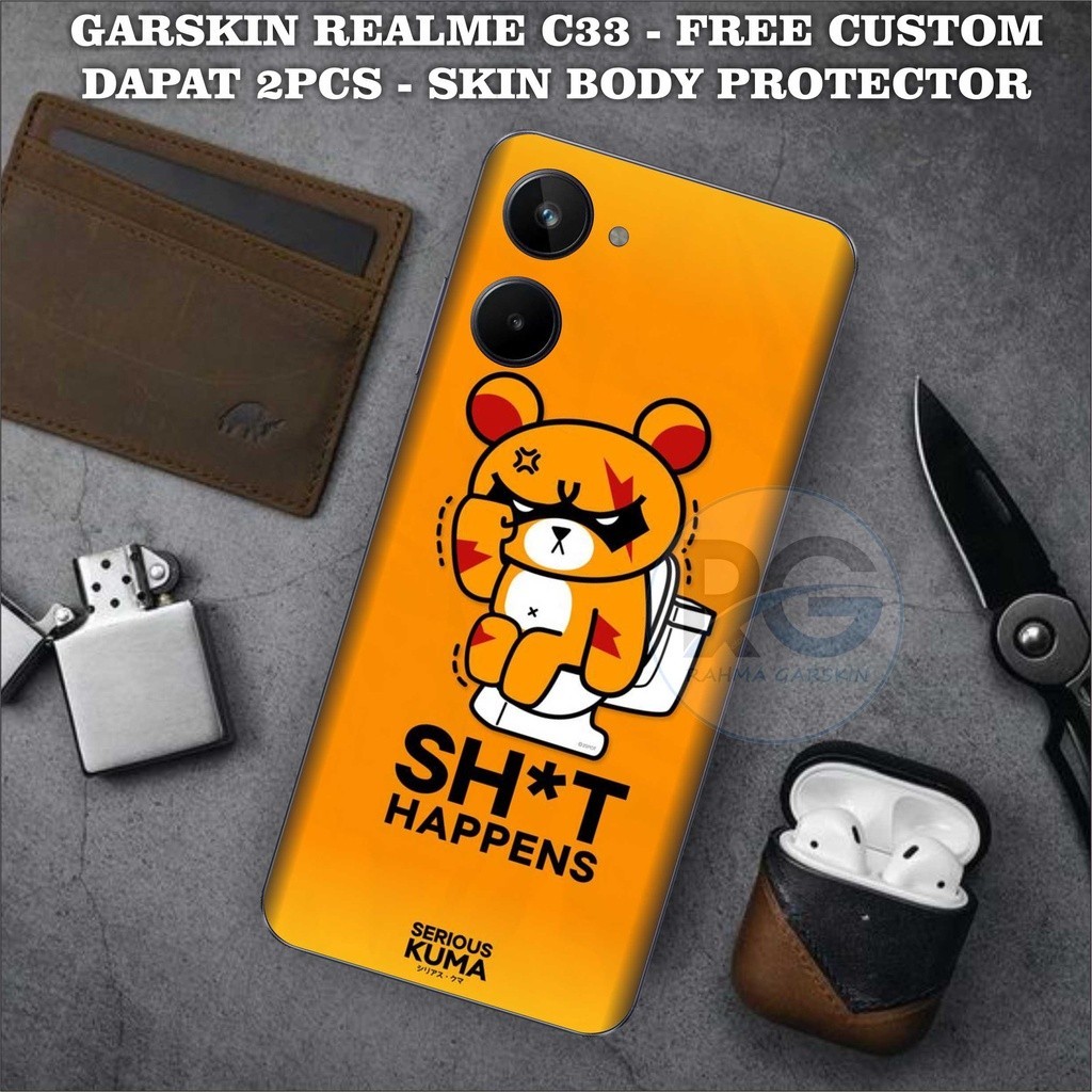 

Realme C33 Casing/Case Stiker Skin Wrap CUSTOM - Premium Quality