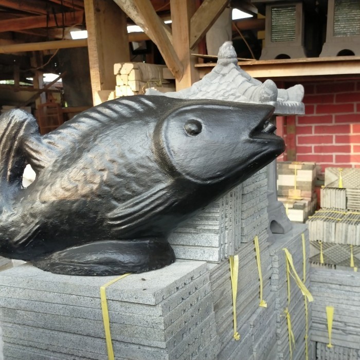 Patung Ikan Air mancur Kolam
