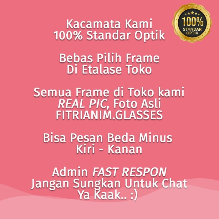 Dijuall Kacamata Minus 7 Lensa Tipis Hi Index 1.67 / Standar 1.56