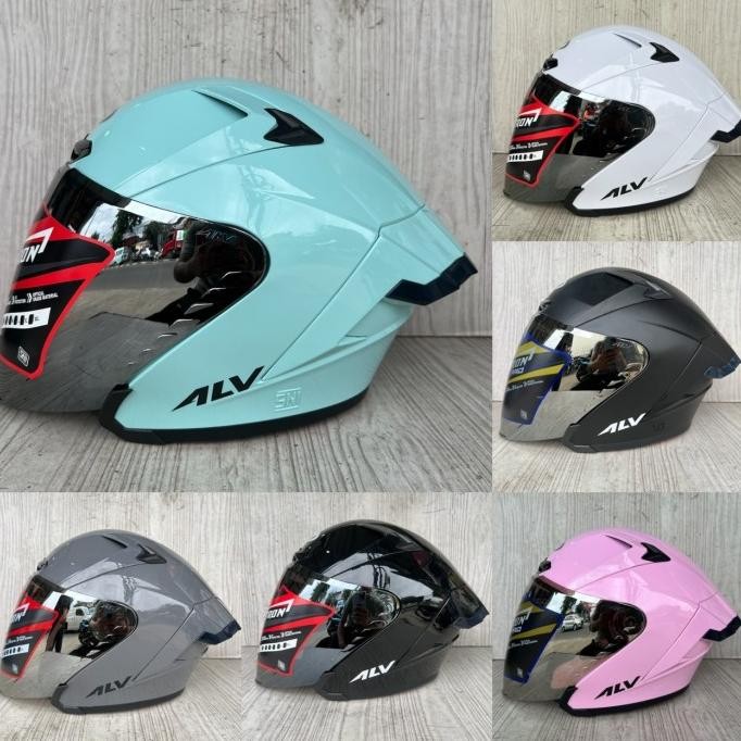 Promo Helm Alv Ultron Pro Solid Paket Ganteng / Alv Ultron Pro Half Face
