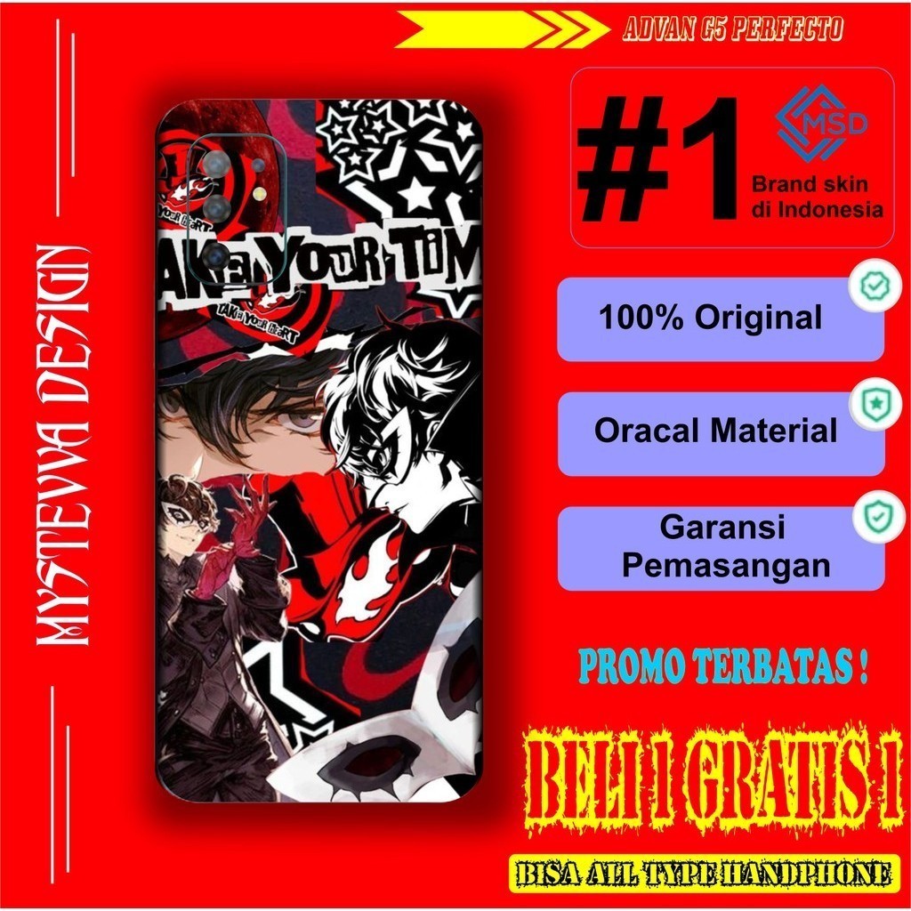 

2pcs Casing Advan G5 Perfecto Karakter Cewe Casing/Case Stiker Skin Wrap CUSTOM - Premium Quality