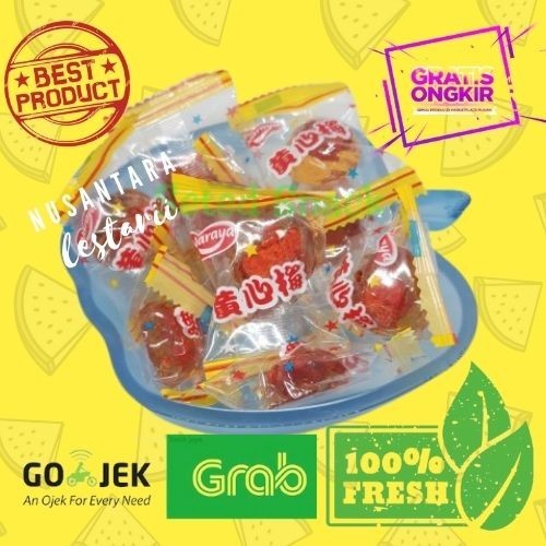 

Goofy - 500 Gram Permen Isi Kiamboy Merah / Permen Isi Plum