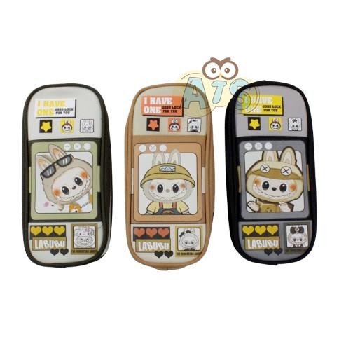 

BARU TEMPAT PENSIL KANVAS LABUBU / PENCIL CASE LABUBU + PIN