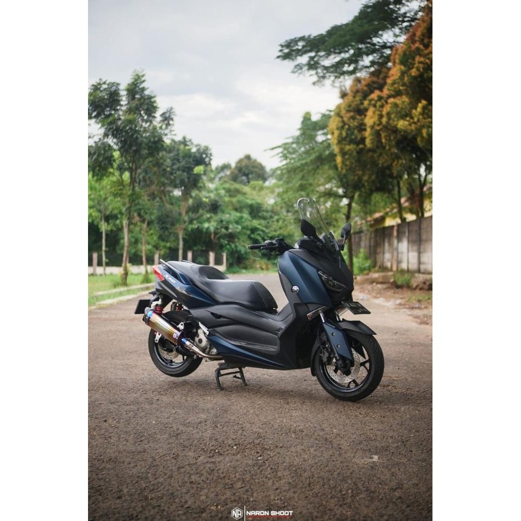 Knalpot Racing Original 99 Racing Exhaust Untuk Xmax Blue Fullsystem