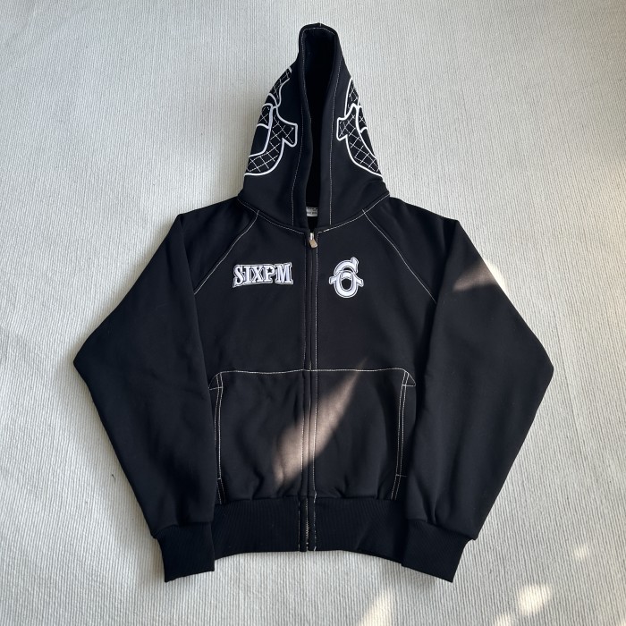 6PM x True Religion Icons Zip Hoodie - Black