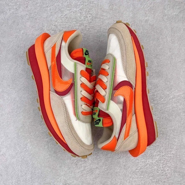 CLOT x sacai x Nike LDV Waffle Orange Blaze