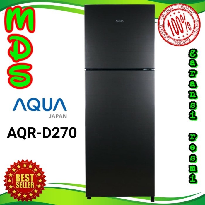 KULKAS AQUA JAPAN AQR- 270 KULKAS 2 PINTU AQR270 GARANSI RESMI