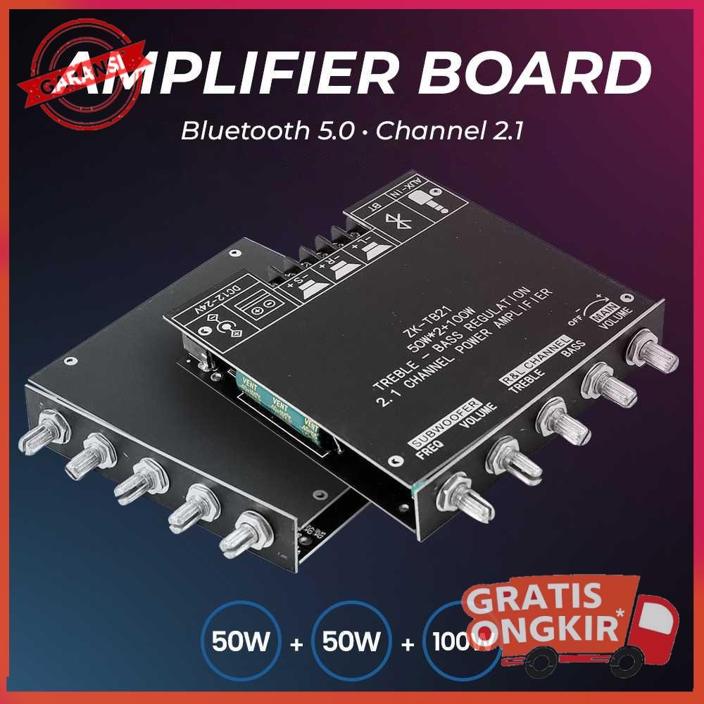 Bluetooth 5.0 Amplifier Board 50Wx2+100W TPA3116D2 - ZK-TB21