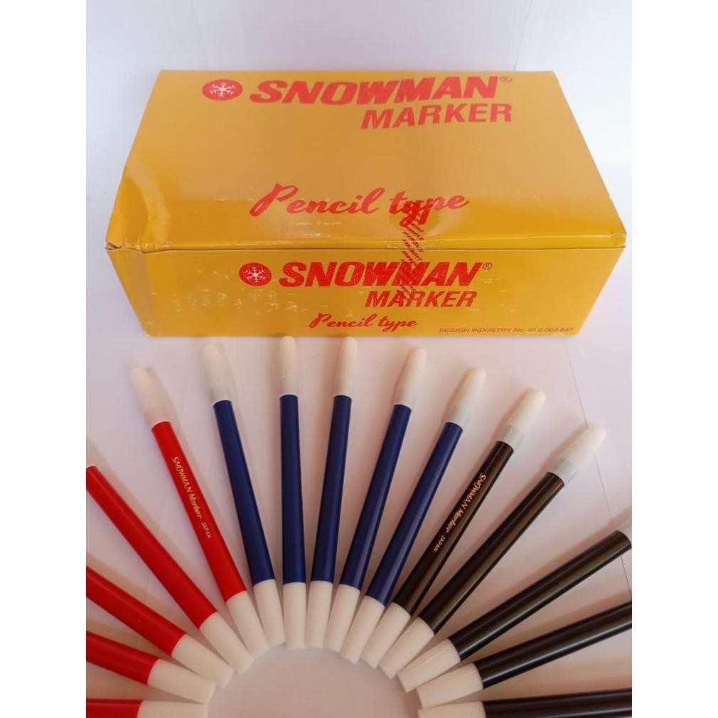 

Discount ( 100 Gram Selusin 12 Pcs ) Color Marker / Spidol Lepas Snowman Warna Kecil