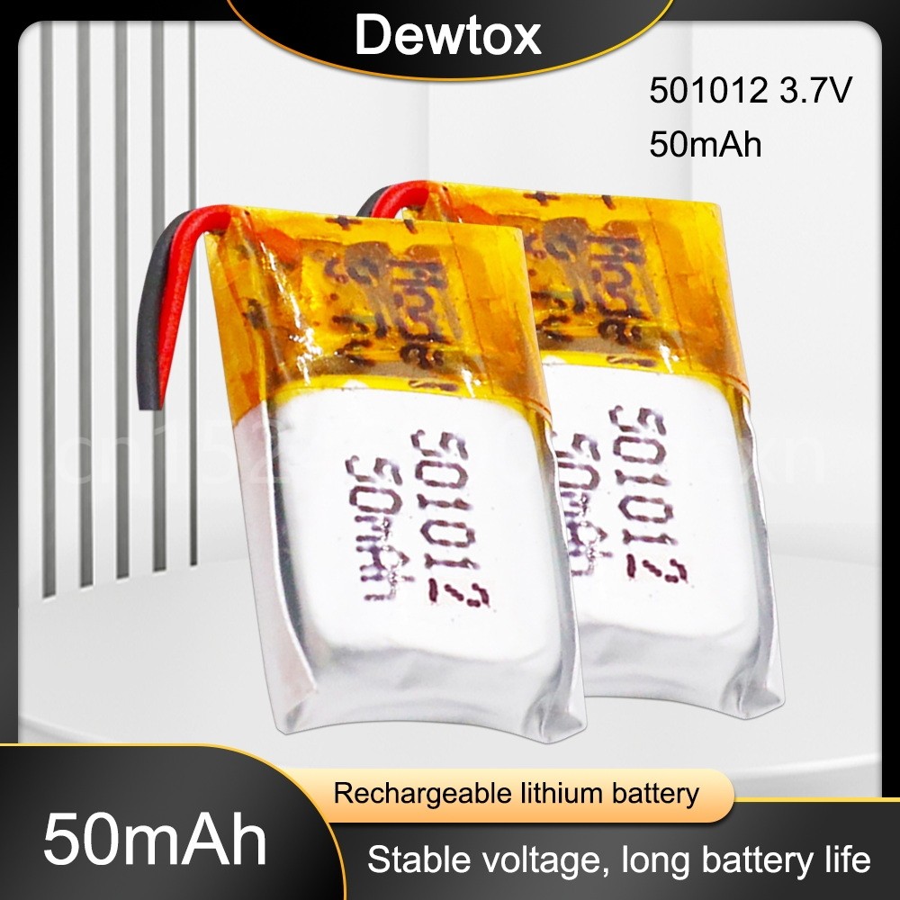 501012 3.7V 50mah Lithium Polymer Recharab Batteries