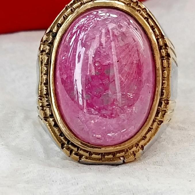 TERBARU CINCIN BATU ASLI RUBY BRAZIL PECAH SERIBU /ANTI GORES 