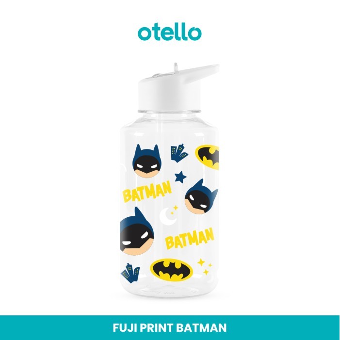 TERBATAS Otello Botol Minum Transparan Superhero Batman Tumbler Anak Bening