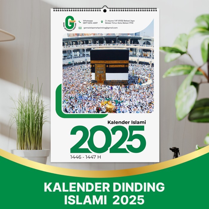 

Kalender Dinding Jumbo Masehi & Hijriyyah Ukuran A3 Spiral Gantung Murah Berkualitas