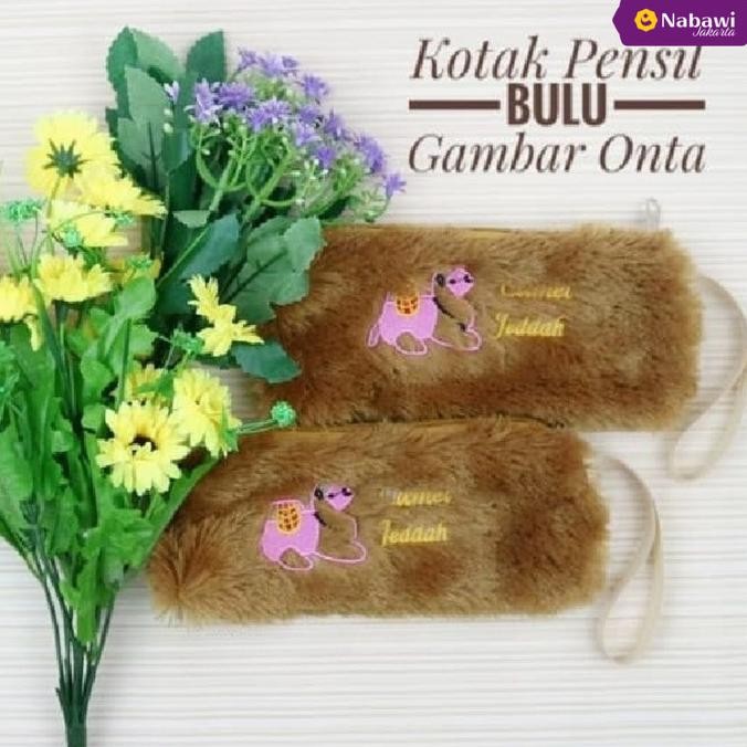 

Spesial Promo! Kotak Tempat Pensil Pencil Case Bulu Gambar Onta Oleh Oleh Haji Umroh
