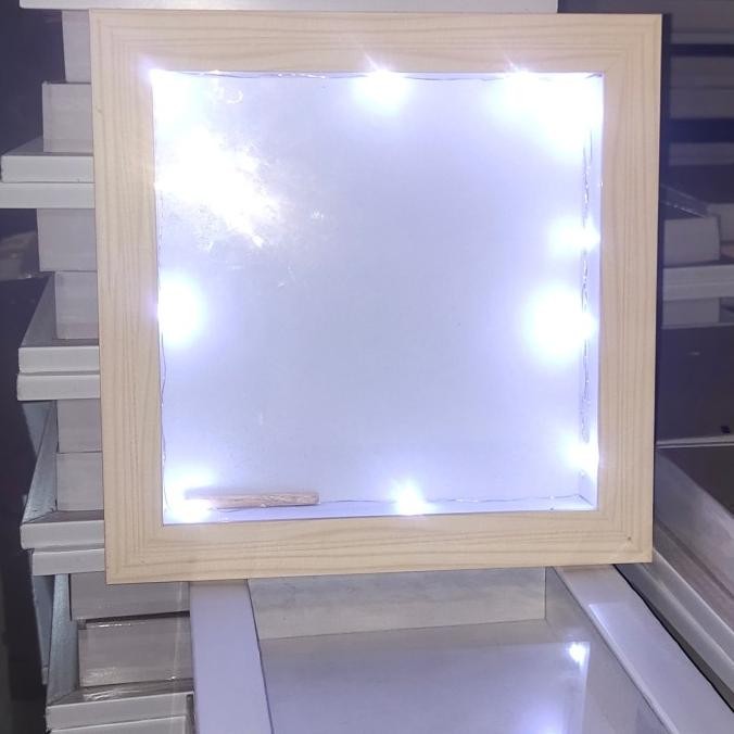 Terbaru Frame 3D 20X20 + Lampu Led Deal