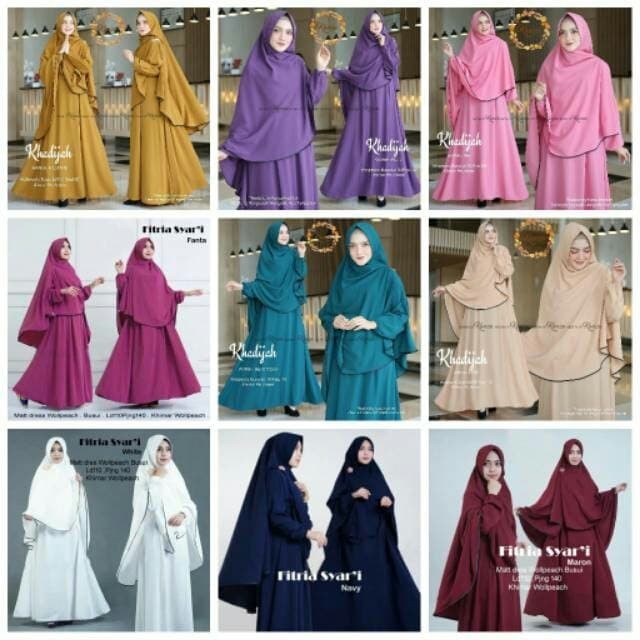 [TERMURAH DI SHOPEE] Gamis Syari Wanita Dewasa Fashion Muslim Dress Muslimah terlaris - Hitam