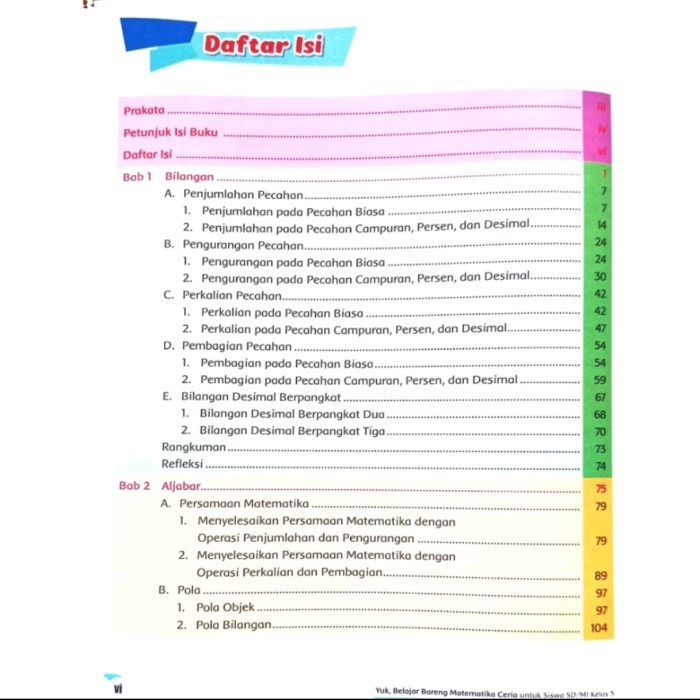 Buku Matematika Ceria Sd/Mi Kelas 5 Kurikulum Merdeka Yrama Widya Terlaris 100 % Original