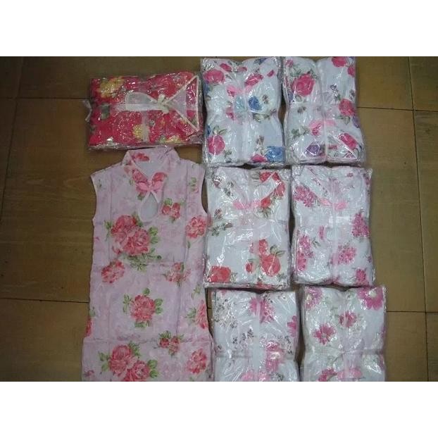 

Sale! Cheongsham Anak Dress Motif Bunga Cheongsam Murah Baju Imlek Grosir