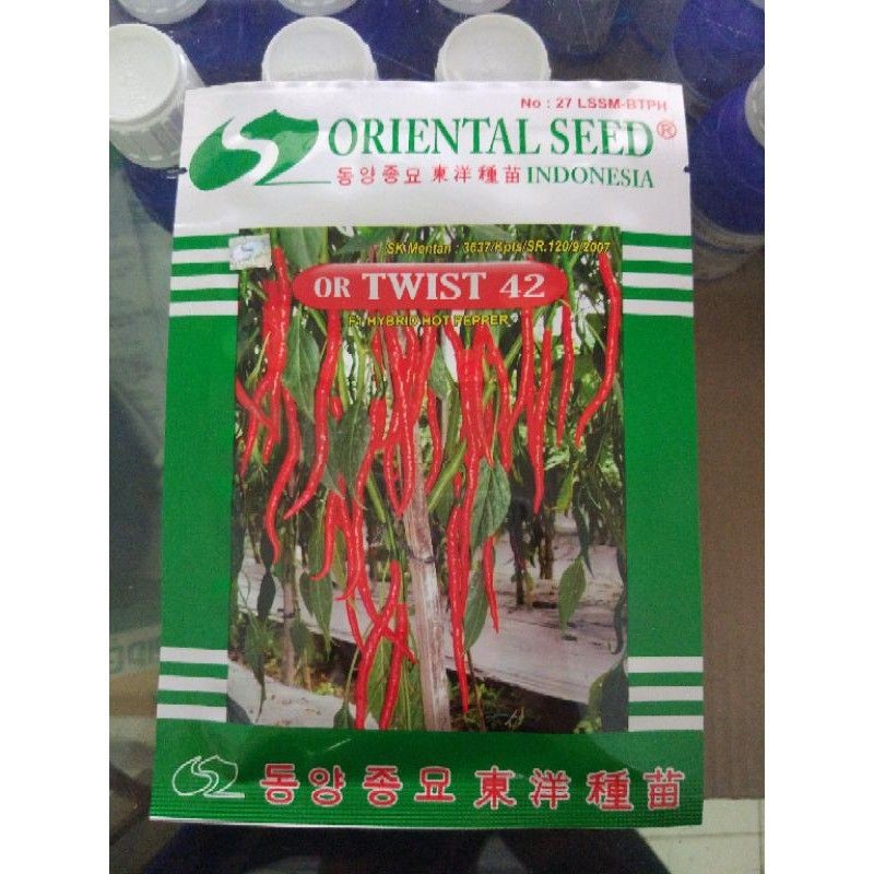 Benih bibit Cabe keriting OR TWIST 42 F1 isi 10 gram