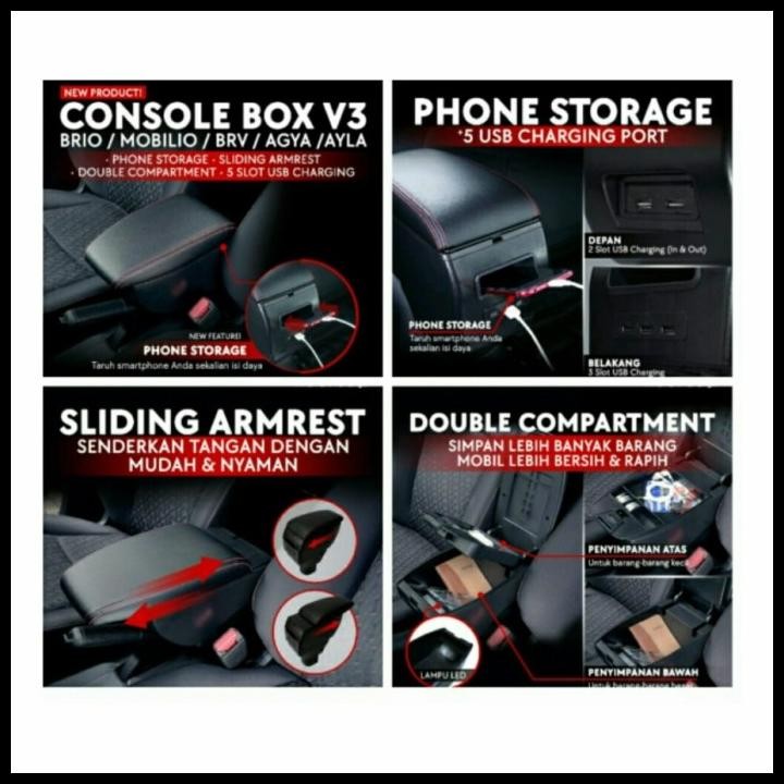 TERMURAH CONSOLE BOX V3 DAIHATSU AYLA 