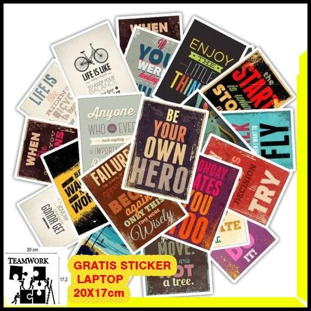 

BEST DEAL STICKER STIKER DESAIN MOTIVASI QUOTES INSPIRASI TEAMWORK !!!!!