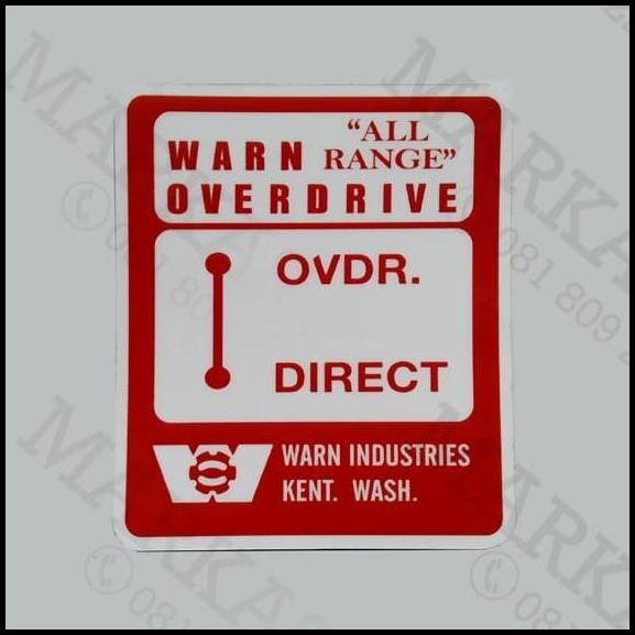 

BEST DEAL STIKER WARN OVER DRIVE