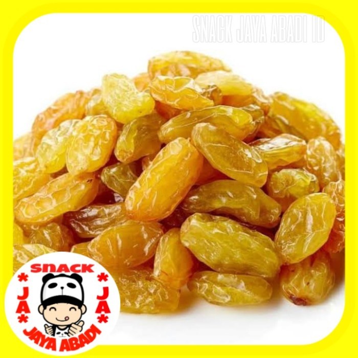 

Ready - Kismis Kuning Jumbo Asli Amerika 500 Gram / Genuine Golden Raisin Usa