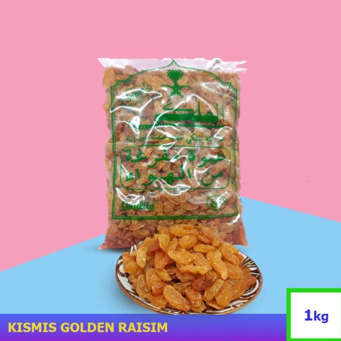 

Ready - Kismis Golden Raisin 1Kg / Kismis Asam Manis / Kisms Asli
