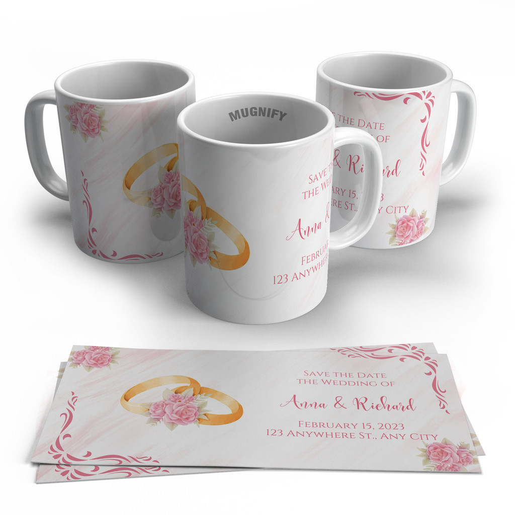 Gelas Mug Custom Souvenir Pernikahan Unik | Hadiah & Kado Pernikahan