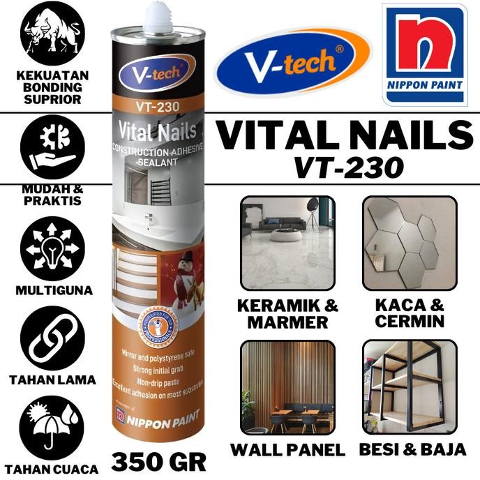 Ready NO MORE NAILS VITAL LEM ANTI PAKU BUKAN NO MORE NAILS DEXTONEVITAL