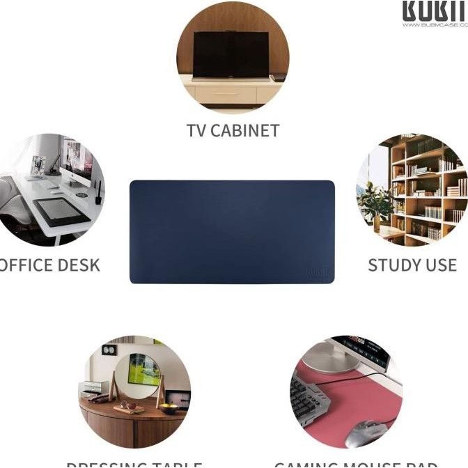 TRIPLE W 120X60CM LEATHER MOUSEPAD DESK MAT MOUSE PAD DOUBLE SIDE BUBM